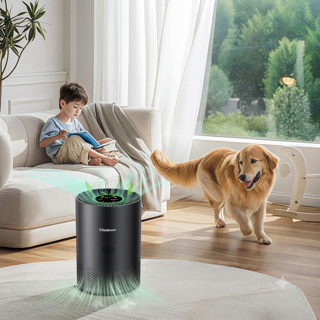 Air Purifier for Home with H13 True HEPA Filter and PM2.5 Detection - Velloremi