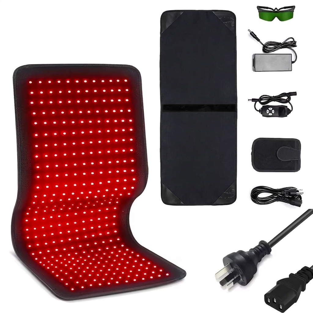 Red & Infrared Therapy Belt Wearable Wrap with Heating for Face and Body - Velloremi