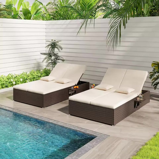 Velloremi Luxury Outdoor Rattan Daybed for Two - Velloremi