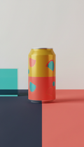 Golden Citrus Sparkling Water Aluminum Can